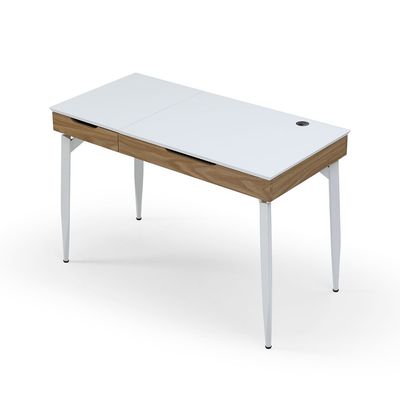 Modway Study Desk With Drawer & Wire Management- White/Oak