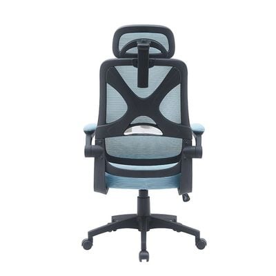 Modway High Back Office Chair - Blue/Black - With 2-Year Warranty