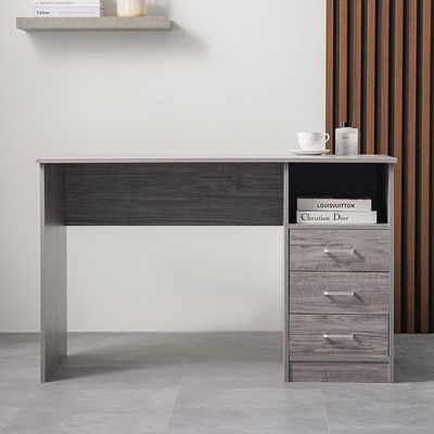 Mercury Office Desk - Grey - With 2-Year Warranty