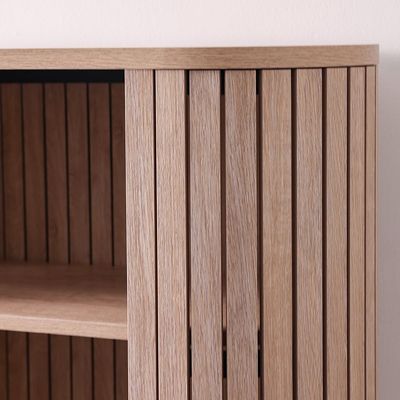 Calibra Bookcase - Whitewash Oak - With 2-Year Warranty