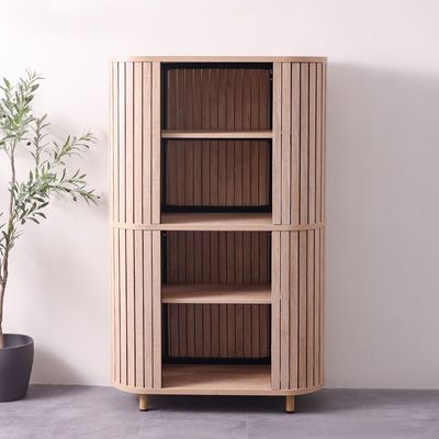 Calibra Bookcase - Whitewash Oak - With 2-Year Warranty