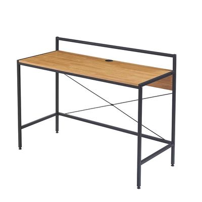 Herald Study Desk - Light Oak/Black - With 2-Year Warranty