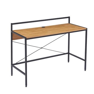 Herald Study Desk - Light Oak/Black - With 2-Year Warranty