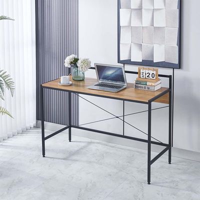 Herald Study Desk - Light Oak/Black - With 2-Year Warranty