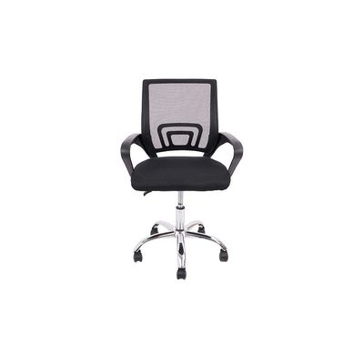 Herald Office Chair - Black/Chrome - With 2-Year Warranty