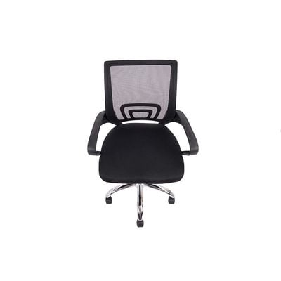 Herald Office Chair - Black/Chrome - With 2-Year Warranty