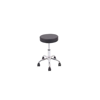 Herald Adjustable Office Stool - Black/ Chrome - With 2-Year Warranty