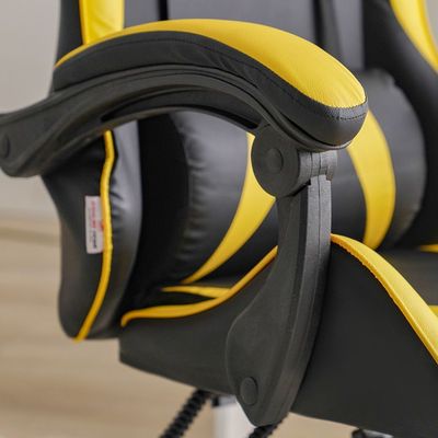 Lisbon High Back Gaming Chair - Black/Yellow - With 2-Year Warranty