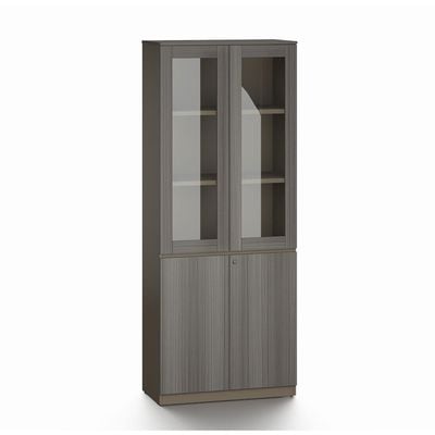 Eupen 4-Door Book Case - Grey - With 5-Year Warranty