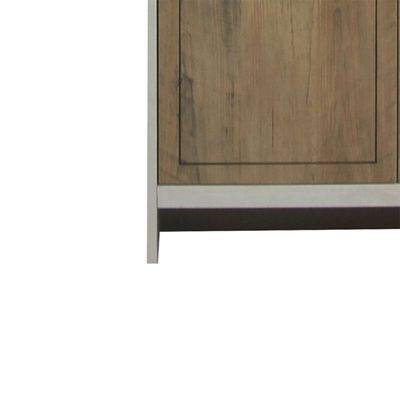 Swann 2Door Book Case W/Open Shelves-Summer Oak+Pearl White