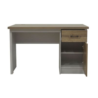 Swann 1Door & 1Drawer Study Desk-Summer Oak+Pearl White