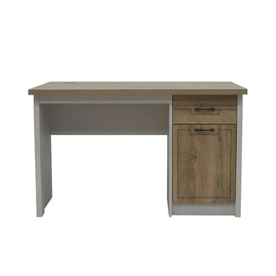 Swann 1Door & 1Drawer Study Desk-Summer Oak+Pearl White