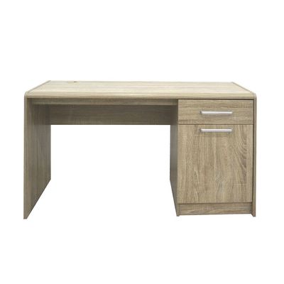 Supreme 1-Door & 1-Drawer Study Desk - French Sonoma Oak - With 2-Year Warranty