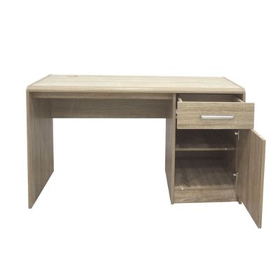 Supreme 1-Door & 1-Drawer Study Desk - French Sonoma Oak - With 2-Year Warranty