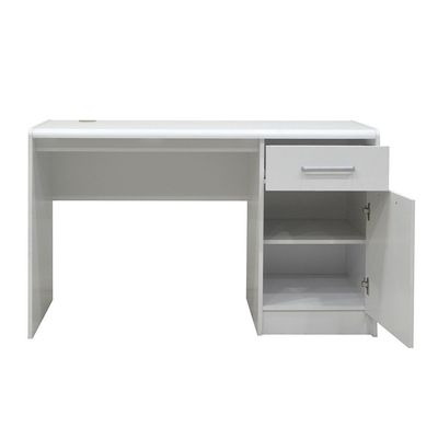 Supreme 1Door & 1Drawer Study Desk-White