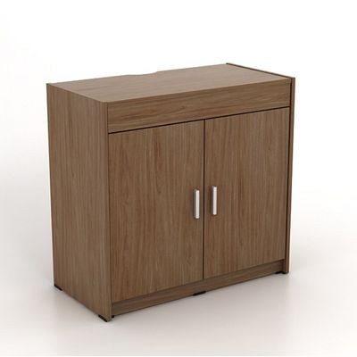 Ovela 2 Door Study desk w/ Pull-out top table  - Walnut