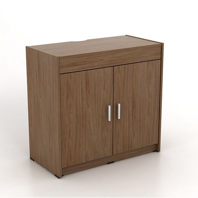 Ovela 2 Door Study desk w/ Pull-out top table  - Walnut