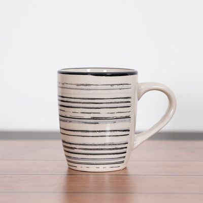 Warm Grey Stoneware 4 Pcs Mug Set 240 Ml Q93000030