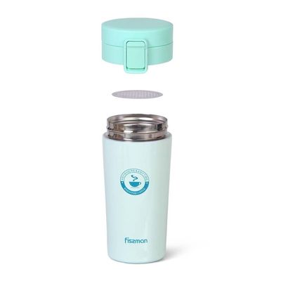 Aquamarine Double Wall Vacuum Travel Mug 320Ml - 9635