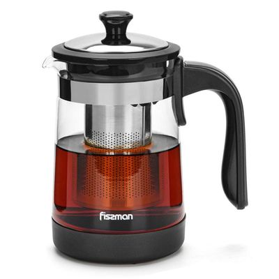 Fissman Borosilicate Glass Tea Pot With Steel Filter 950ml