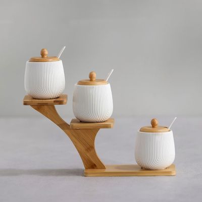 Princess 4-Piece Porcelain Condiment Set 32.8 x 9.5 x 11.5 Cm 350 Ml 