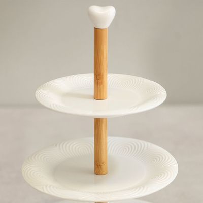 Princess 3-Tier Porcelain Cake Stand 25.5 x 25.5 x 32.5 Cm 