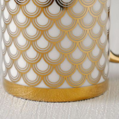 Danube Essential 2-Piece New Bone China Mug Set Gold 340ml