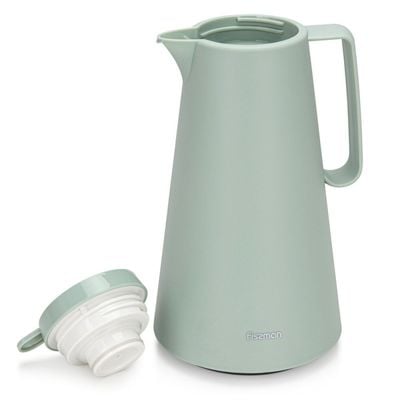 FISSMAN Vacuum insulated Flask 1000 ml GREEN (Pink glass liner)