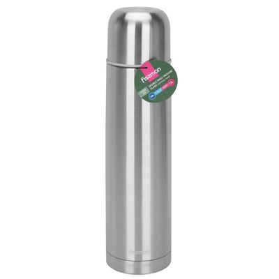 Fissman Double Wall Vacuum Flask - Stainless Steel - 1000 ml 