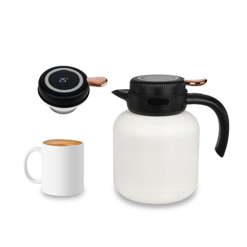Luscious Stainless Steel Vacuum Flask with LED Display - 1000 ml