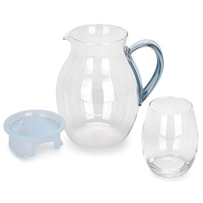 Fissman Borosilicate Glass Jug 1800 ML With 4 Glasses 400ml