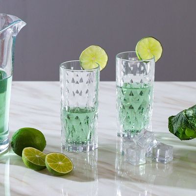 RCR Marilyn 6-Piece Crystal Glass Hi-ball Tumbler Set -35 Cl