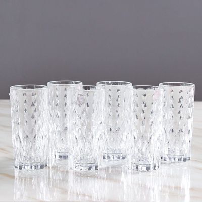 RCR Marilyn 6-Piece Crystal Glass Hi-ball Tumbler Set -35 Cl