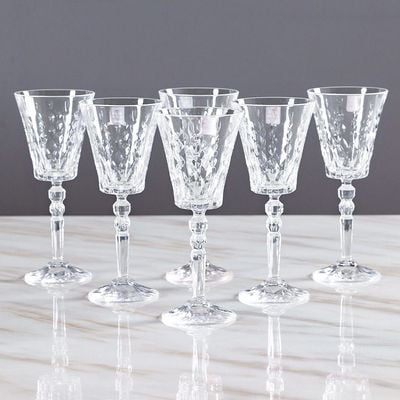 RCR Marilyn 6-Piece Crystal Glass Goblet Set -26 Cl