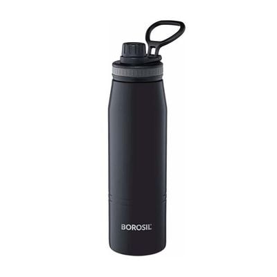 Borosil Vacuum Gosport Bottle Black 600ml