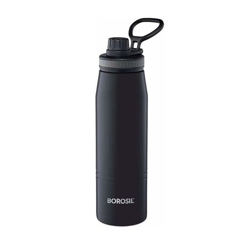 Borosil Vacuum Gosport Bottle Black 900ml 