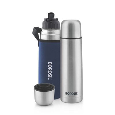 Borosil Vacuum Thermo Flask Blue 750ml 