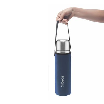 Borosil Vacuum Thermo Flask Blue 750ml 