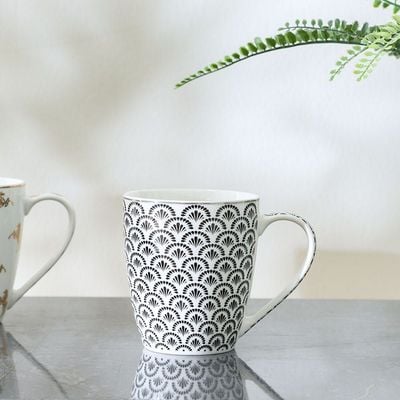 Danube Essential New Bone China Designed Mug Black 360Ml