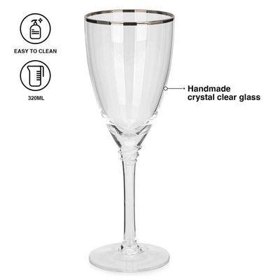 Fissman 2- Piece Wine Glasses Set 320ml (Glass)