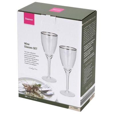 Fissman 2- Piece Wine Glasses Set 320ml (Glass)