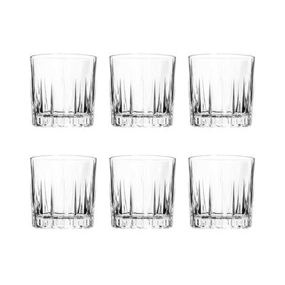 Ocean 6-Piece Trazes Present (Pre) Doouble Rock Glass Set 350Ml