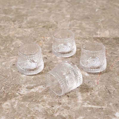 Mysteva 4-Piece Sunflower Glass Set,160Ml