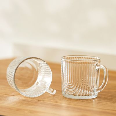 Mysteva 4-Piece Glass Mugs,450ml