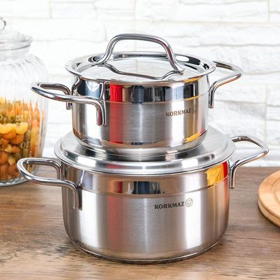 Korkmaz Alfa 9-Pc Stainless Steel Cookware Set