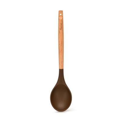 Chefs-Tool Solid Ladle W/ Wooden Handle Choc Brown - KW-2171