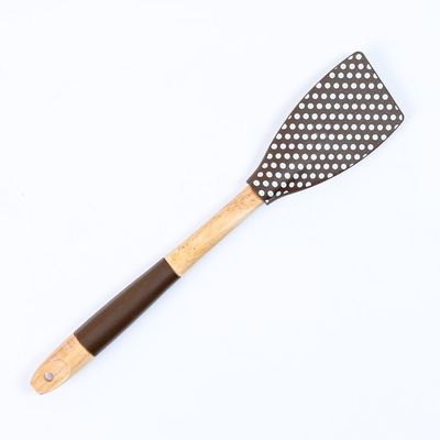 Chefs-Tool Baking Turner W/ Wooden Handle Choc Brown - SE-764