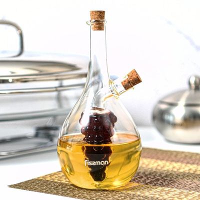 Fissman Oil & Vinegar Bottle 40/450ml 2-In-1 (Borosilicate Glass)