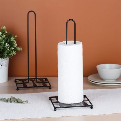 Atticus Paper Towel Holder Matte Black 16X14.1X30.8HCM