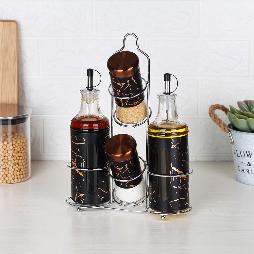 Condiment jar best sale with spoon